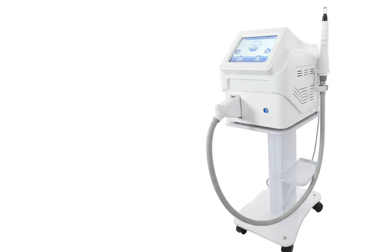 Cosmetic laser machine with 'Candela' branding on a white background